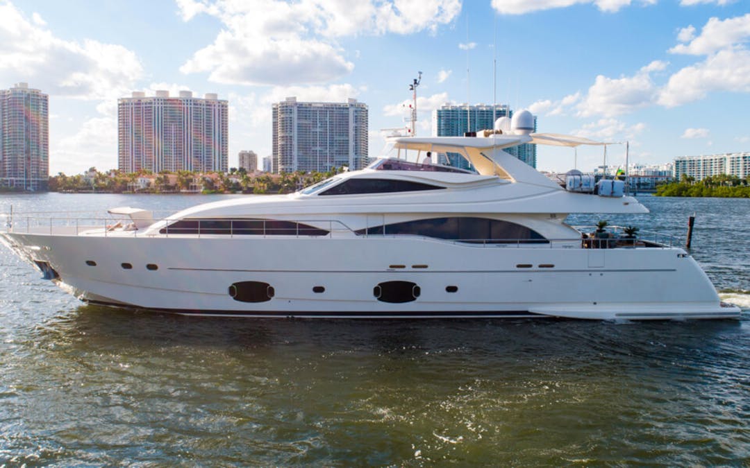 The Capital - 2008 Ferretti 97 luxury yacht for sale/ available for purchase