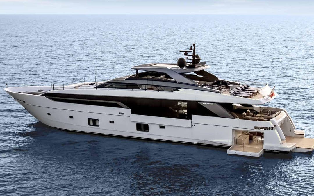 120 Sanlorenzo luxury charter yacht - Island Gardens Marina, Mac Arthur Causeway, Miami, FL, USA