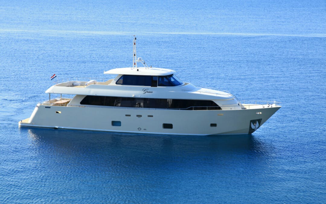 91 Aegean luxury charter yacht - ACI Marina Split, Uvala Baluni, Split, Croatia