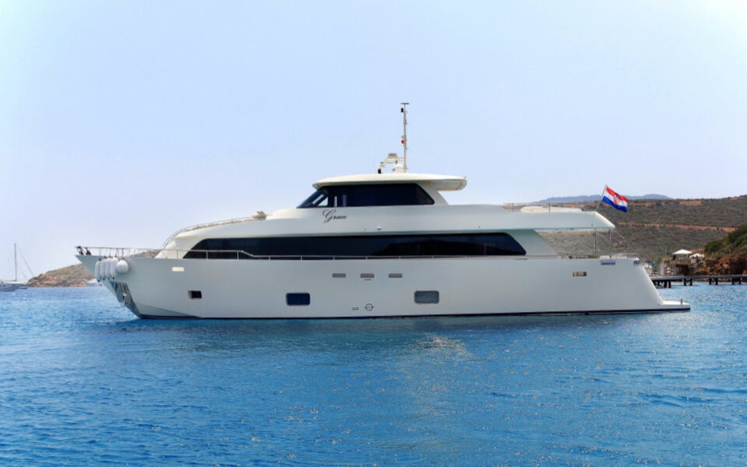 91 Aegean luxury charter yacht - ACI Marina Split, Uvala Baluni, Split, Croatia