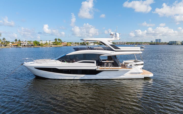 64 Galeon luxury charter yacht - Marina Palms Yacht Club, Biscayne Boulevard, North Miami Beach, FL, USA