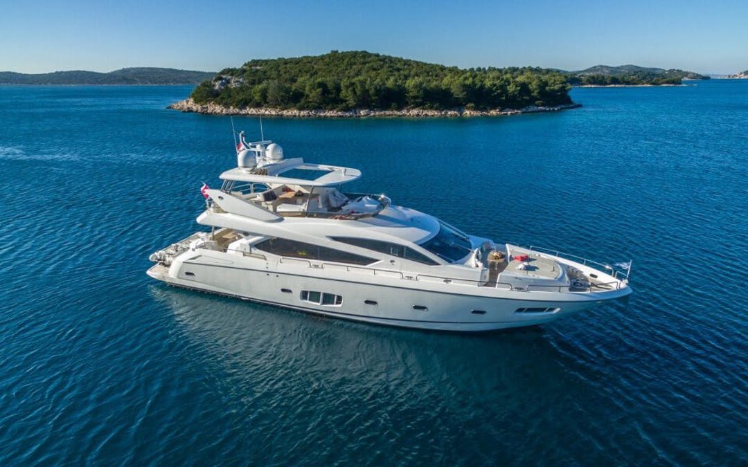 80 Sunseeker luxury charter yacht - ACI Marina Split, Uvala Baluni, Split, Croatia