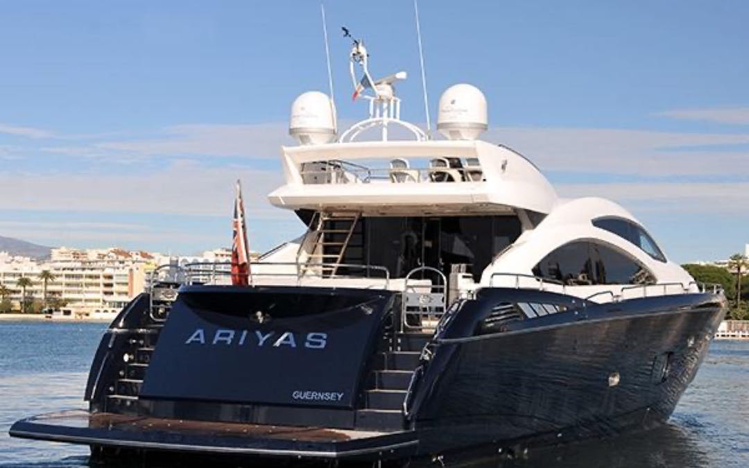 84 Sunseeker Predator luxury charter yacht - Botafoc Ibiza, Av. de Juan Carlos I, 07800 Ibiza, Balearic Islands, Spain
