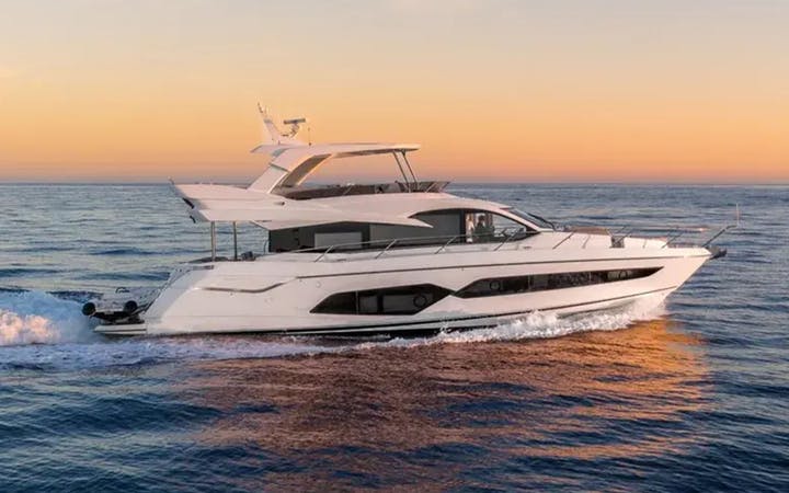 56 Sunseeker luxury charter yacht - Palm Harbor Marina, North Flagler Drive, West Palm Beach, FL, USA