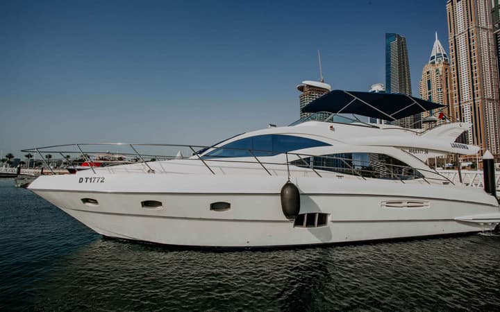 56 Majesty luxury charter yacht - D-Marin Dubai Harbour Marina, Marina - Dubai - United Arab Emirates